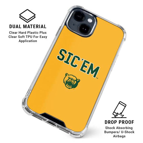 Baylor University Sic Em iPhone 15 Clear Case